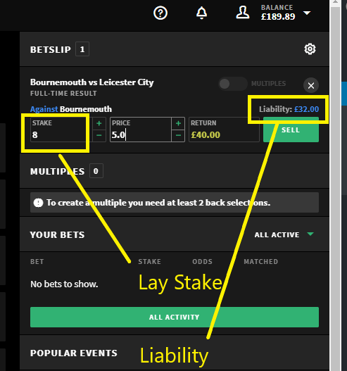 what is liability betfair , how to lay an acca on betfair